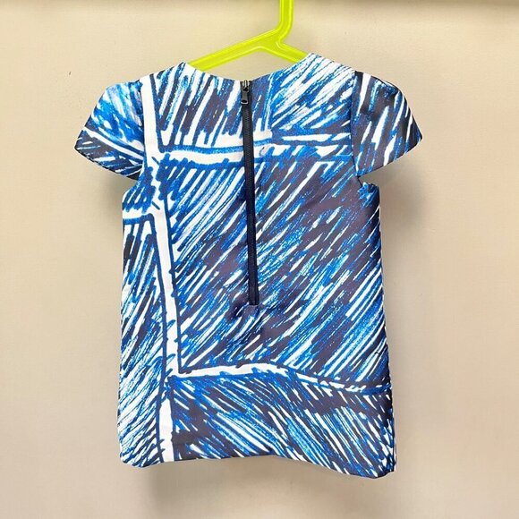 Milly Minis Scribble Print Chloe Dress Blue/White Size 4‎ - Picture 5 of 6